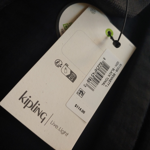 KIPLING NEW Bennett Backpack Black - Picture 10 of 10